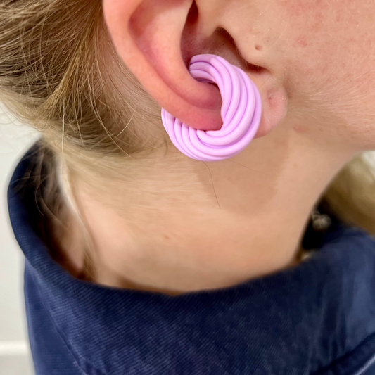 Lavender Chunky Earcuff